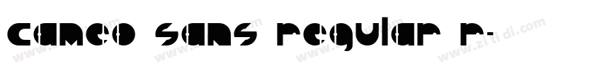 Cameo Sans Regular R字体转换